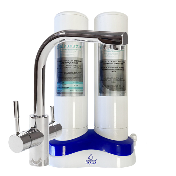 Sistema de ultrafiltración Alkanatur Depure bajo encimera grifo 3 vías (copia)
